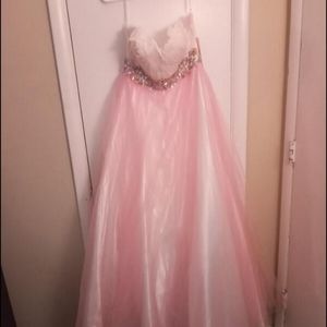 New with tags pink ballgown formal dress